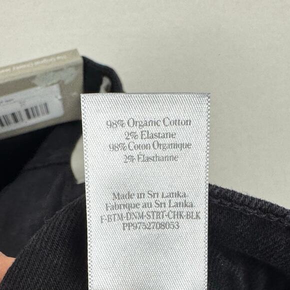 Everlane Women's The Original Cheeky Straight Leg Jean Size 23 Crop Washed Black - Picture 11 of 16